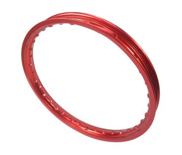 Felgenring 1,4x17" Aluminium Rot eloxiert